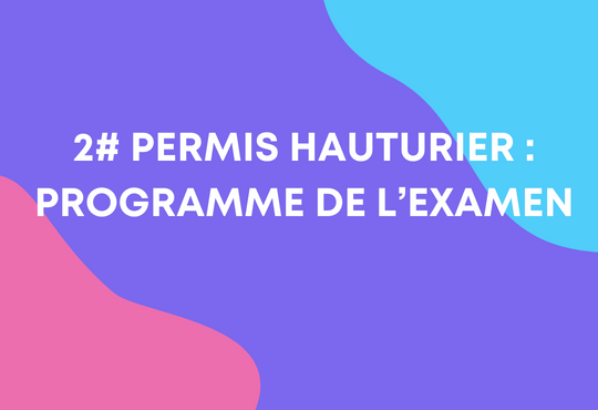 permis hauturier programme examen